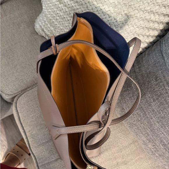 Tory Burch Taupe Leather Tote